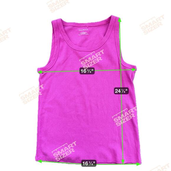 6 for $20 Two Talbots 90% Cotton Tank Tops 1 Pink & 1 White Women’s L - Picture 3 of 3